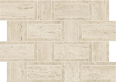 Atlas Concorde Marvel Travertine Mosaico Basketweave Pearl Matt 35x47 / Атлас Конкорд Марвел Травертине Мосаико Баскетвеаве Пеарл Матт 35x47 